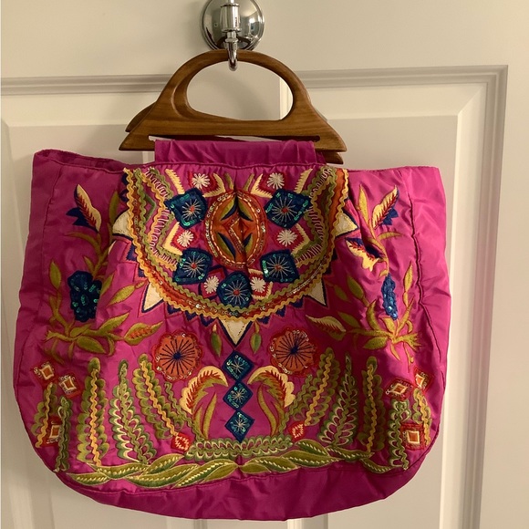 Moyna Handbags - Moyna embroidered boho tote purse from NANTUCKET